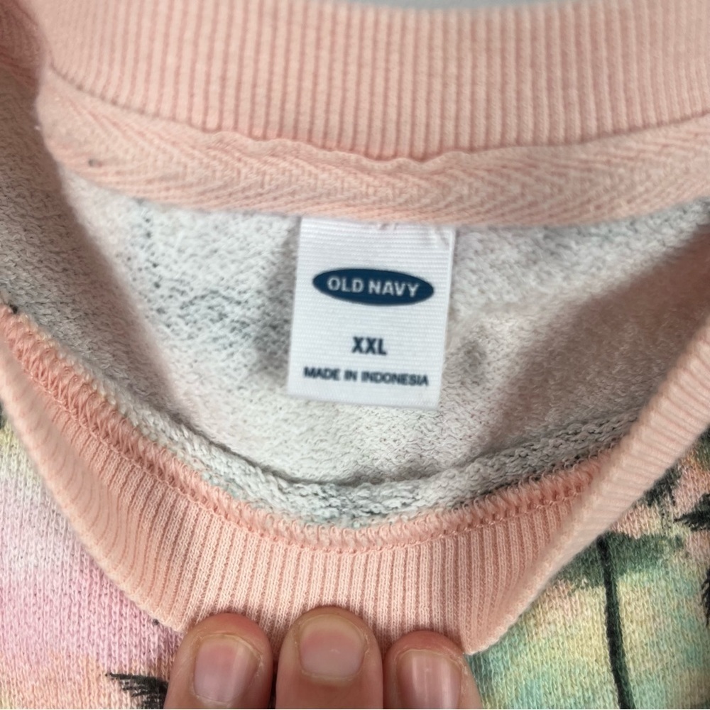 Old Navy‎ Oversized Beach Fleece With Rolled Sleeves Women’s Size XXL - Picture 4 of 10